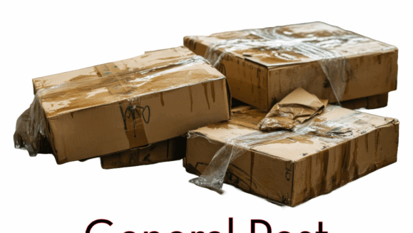 A photo showing wet cardboard boxes with the text "general pest tips" on the photo